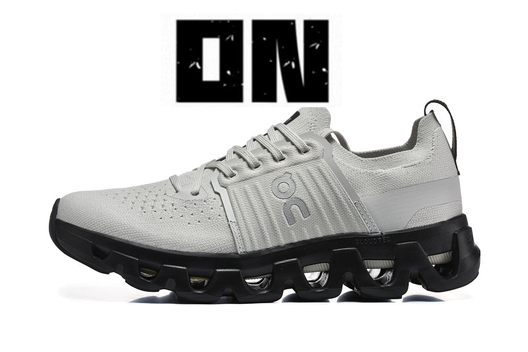 Low Top Sneakers, Gray Black Colorway, Lace Up Design, Casual Gift for Sneaker Fans