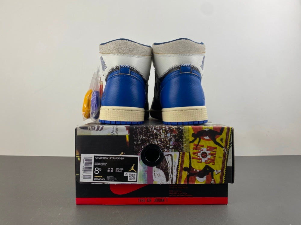High Top Sneakers, Blue White Black Purple Colorway, Lace Up Design, Casual Gift for Sneaker Fans