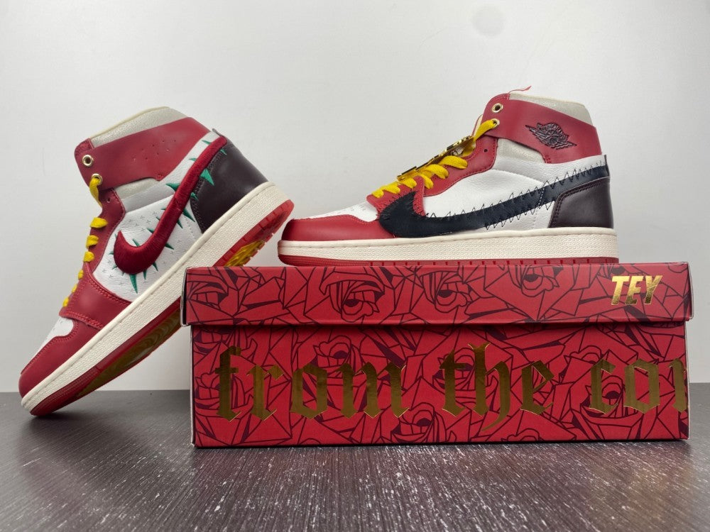 Sneakers, Burgundy White Yellow Colorway, Lace Up Design, Casual Gift for Sneaker Fans