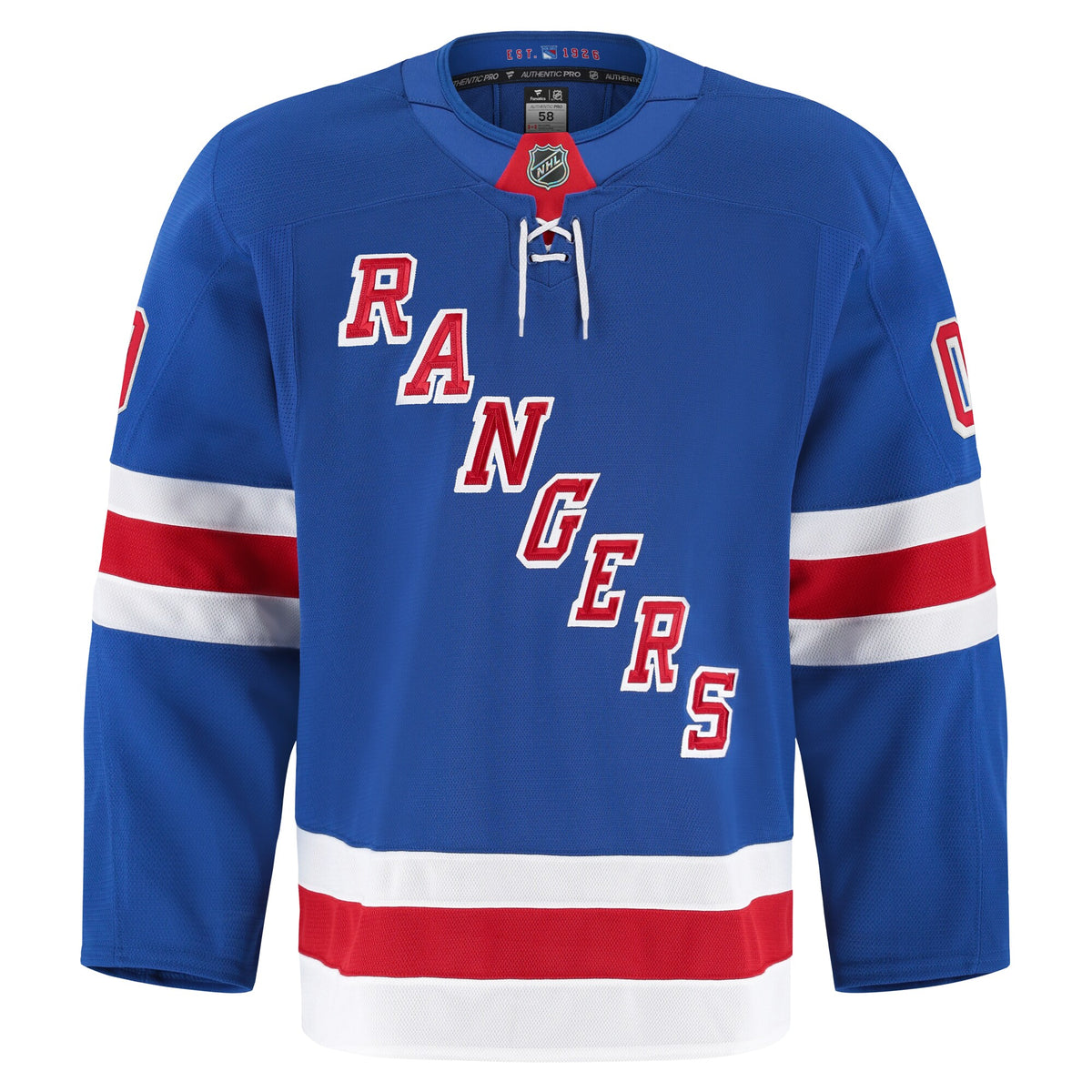 New York Rangers Fanatics Royal Home Authentic Pro Custom Jersey