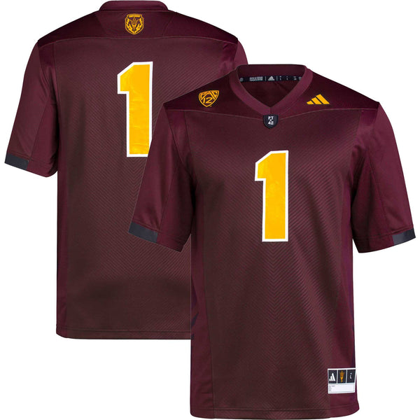 #1 Arizona State Sun Devils Premier Football Jersey - Maroon