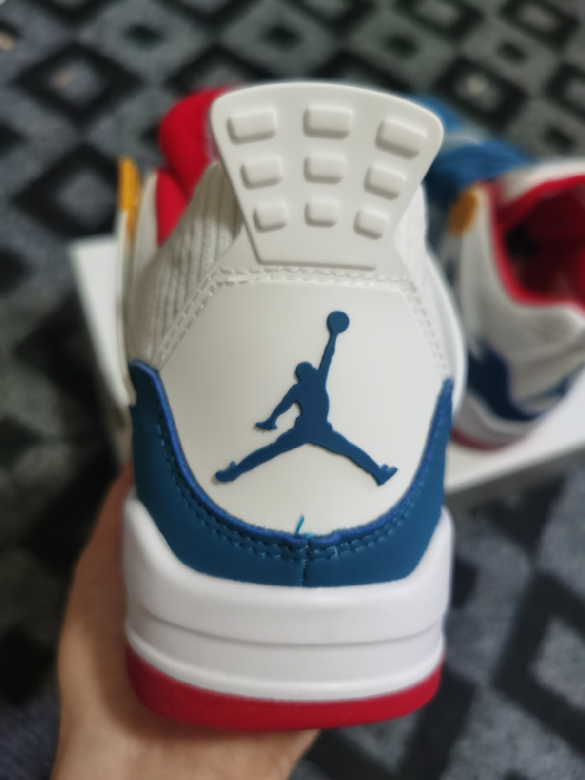 Basketball Shoes, Blue Colorway, Lace Up Design, Casual Gift for Shoe Lovers