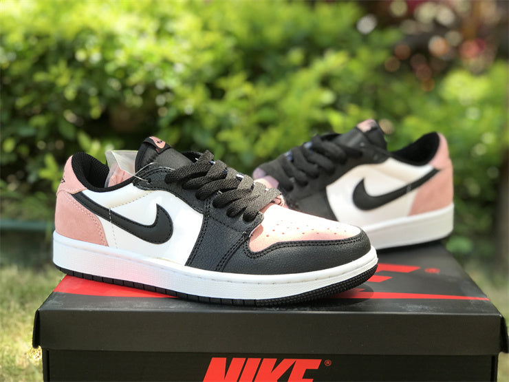 Low Top Sneakers, Black Pink Colorway, Lace Up Design, Casual Gift for Sneaker Fans