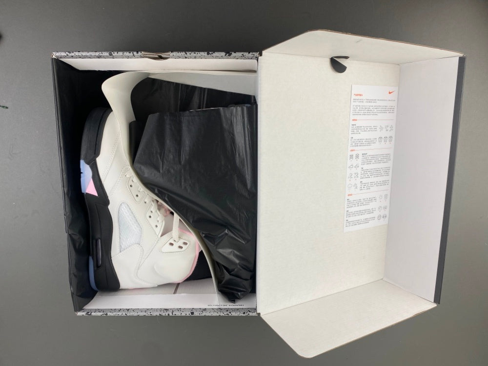 Low Top Sneakers, White Black Pink Colorway, Leather Footwear, Lace Up Design, Casual Gift for Sneaker Fans