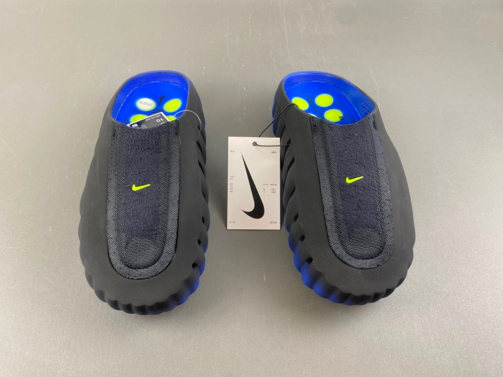 Slides, Blue Black Colorway, Slip On Design, Casual Gift for Shoe Lovers