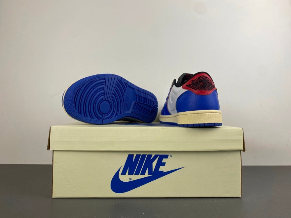 Low Top Sneakers, Blue White Colorway, Reverse Hook Design, Lace Up Design, Casual Gift for Sneaker Fans
