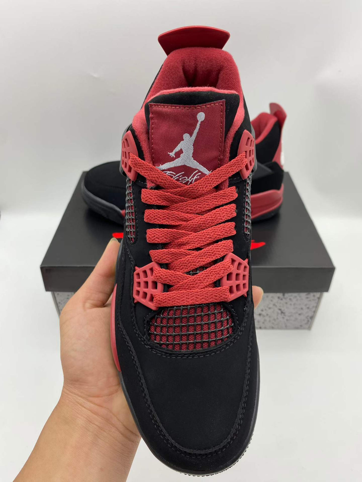 Mid Top Sneakers, Black Red Pink Colorway, Lace Up Design, Casual Gift for Sneaker Fans