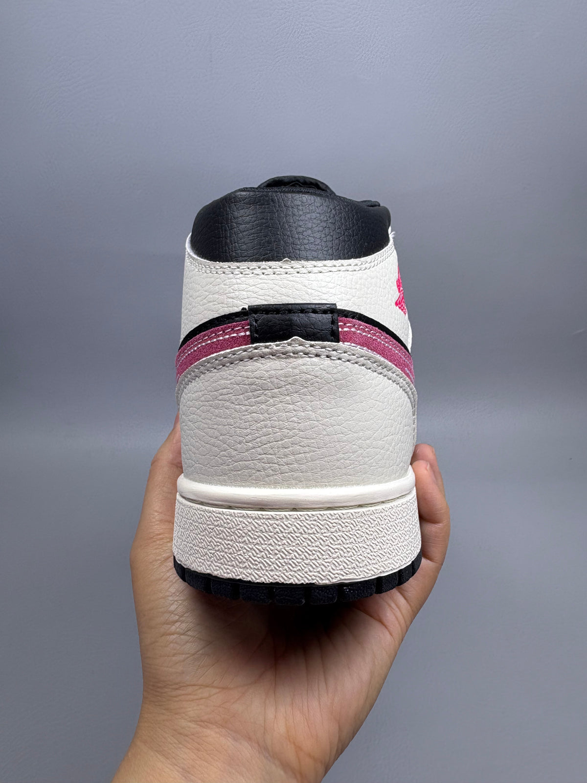High Top Sneakers, Black Pink Colorway, Lace Up Design, Casual Gift for Sneaker Fans