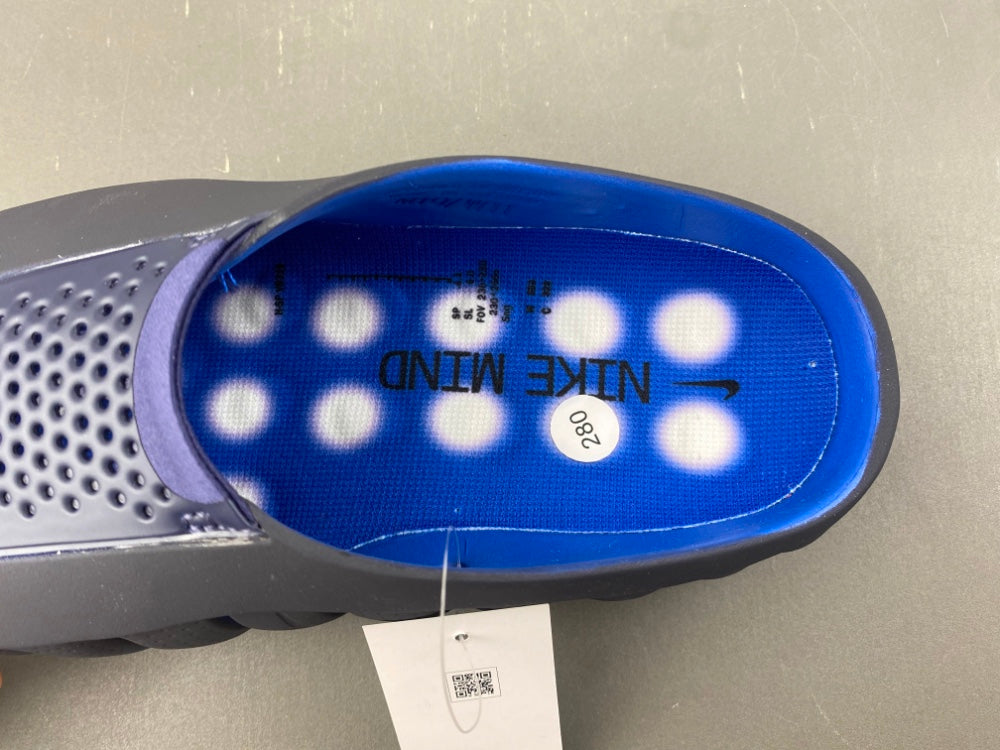Slides, Blue Black Colorway, Slip On Design, Casual Gift for Shoe Lovers