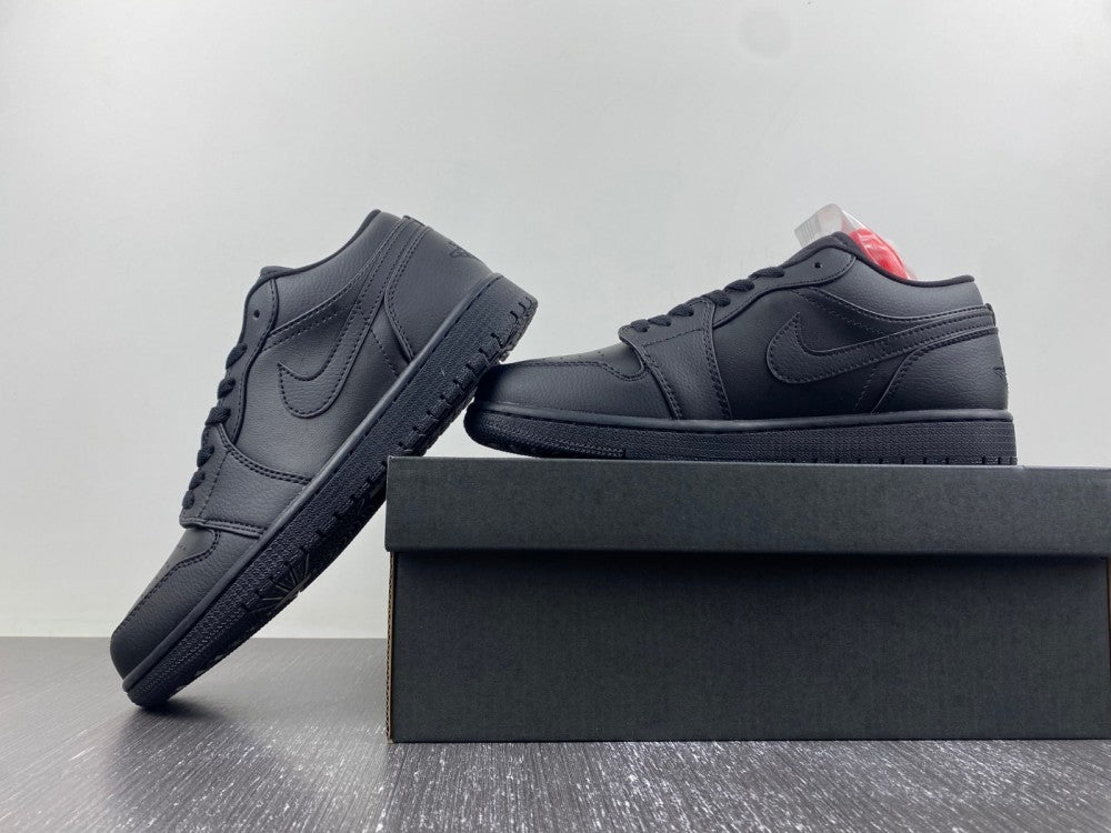 Low Top Sneakers, Black Colorway, Lace Up Design, Casual Gift for Sneaker Fans