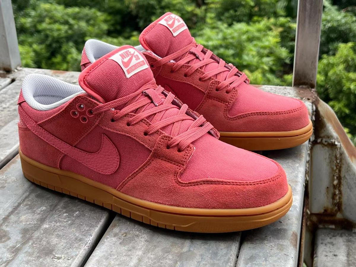 Low Top Sneakers, Coral Colorway, Lace Up Design, Casual Gift for Sneaker Fans