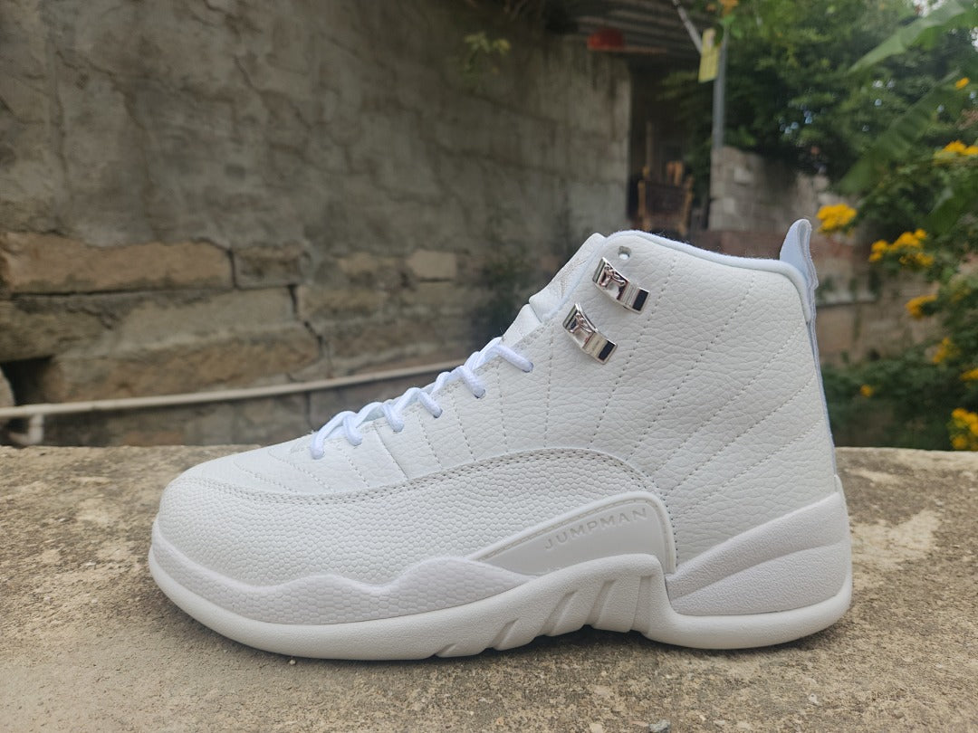 High Top Sneakers, White Colorway, Lace Up Design, Casual Gift for Sneaker Fans