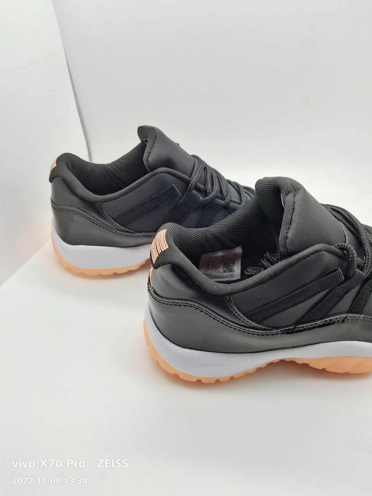 Low Top Sneakers, Black Pink Colorway, Lace Up Design, Casual Gift for Sneaker Fans