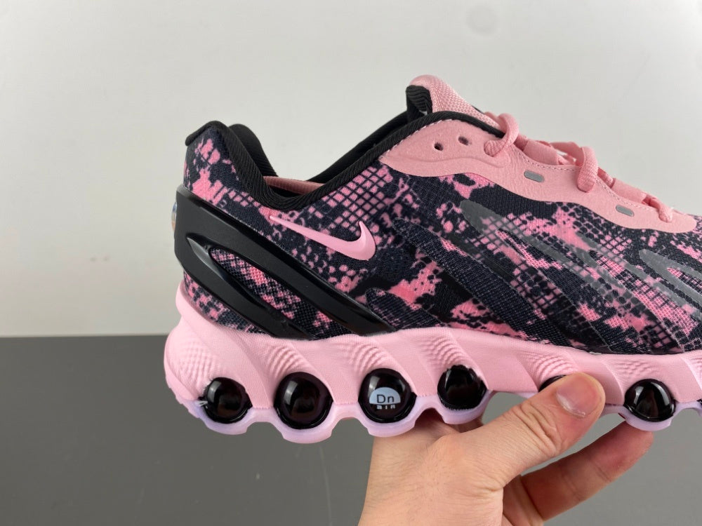 Low Top Sneakers, Pink Colorway, Camouflage Pattern, Lace Up Design, Casual Gift for Sneaker Fans