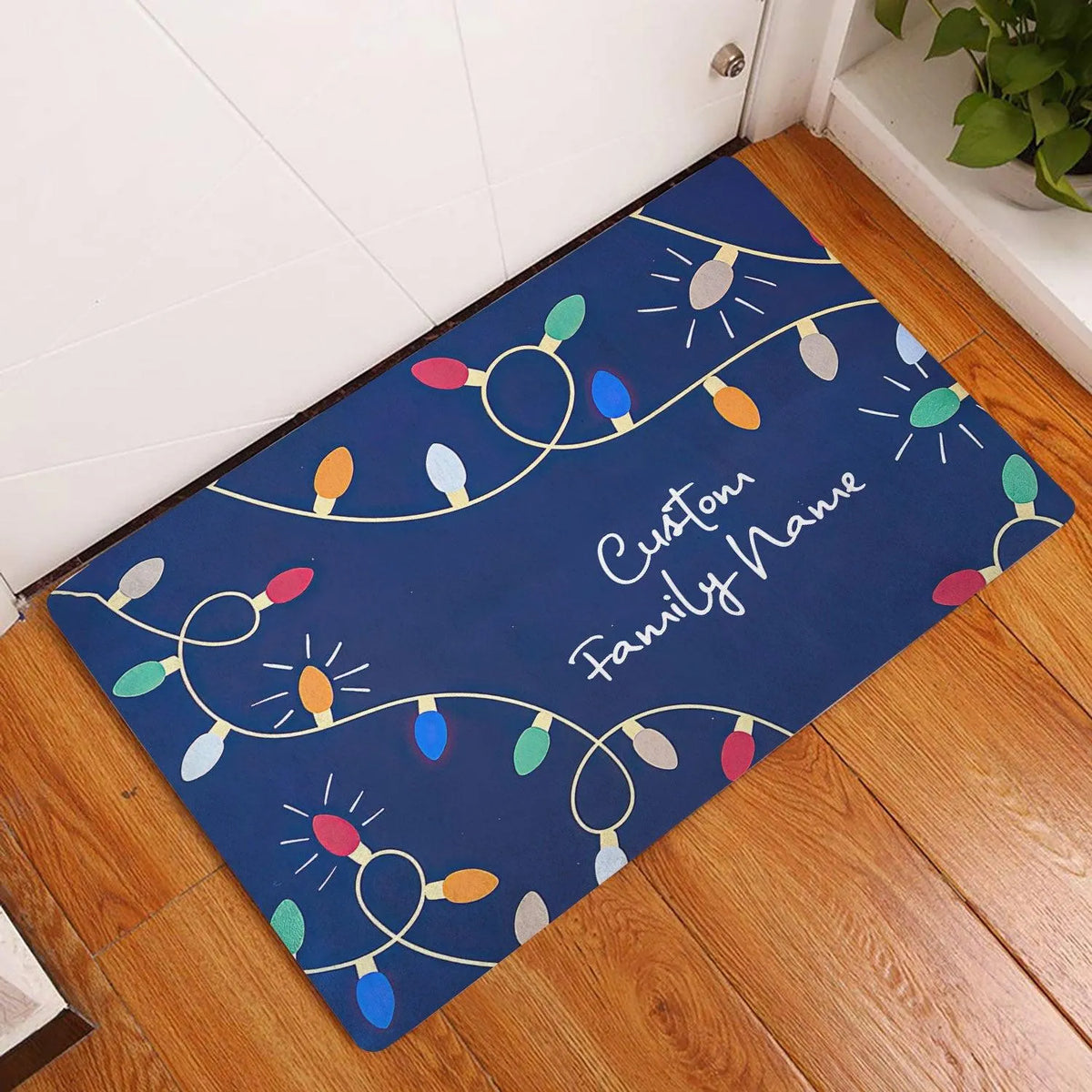 Custom Family Name Noel Doormat, Personalized Christmas Doormat, Holiday Welcome Mat, Winter Entryway Decor, Xmas Housewarmin