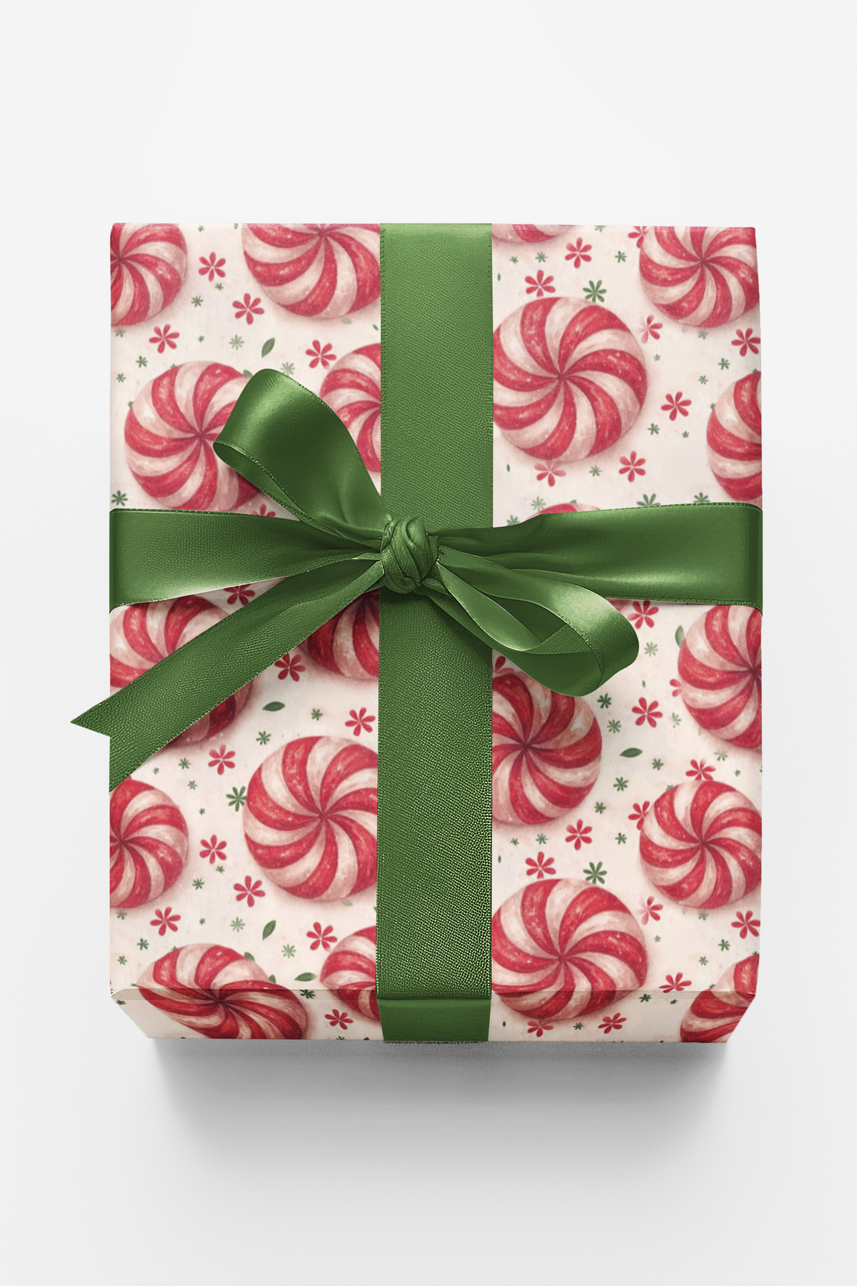 Candy Cane Gift Wrap, Peppermint Swirl Wrapping Paper, Festive Christmas Wrap Paper, Holiday Season Wrapping Paper, Winter Ca