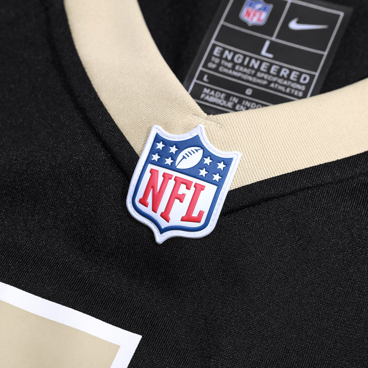 New Orleans Saints Xavier Truss Black Team Game Jersey