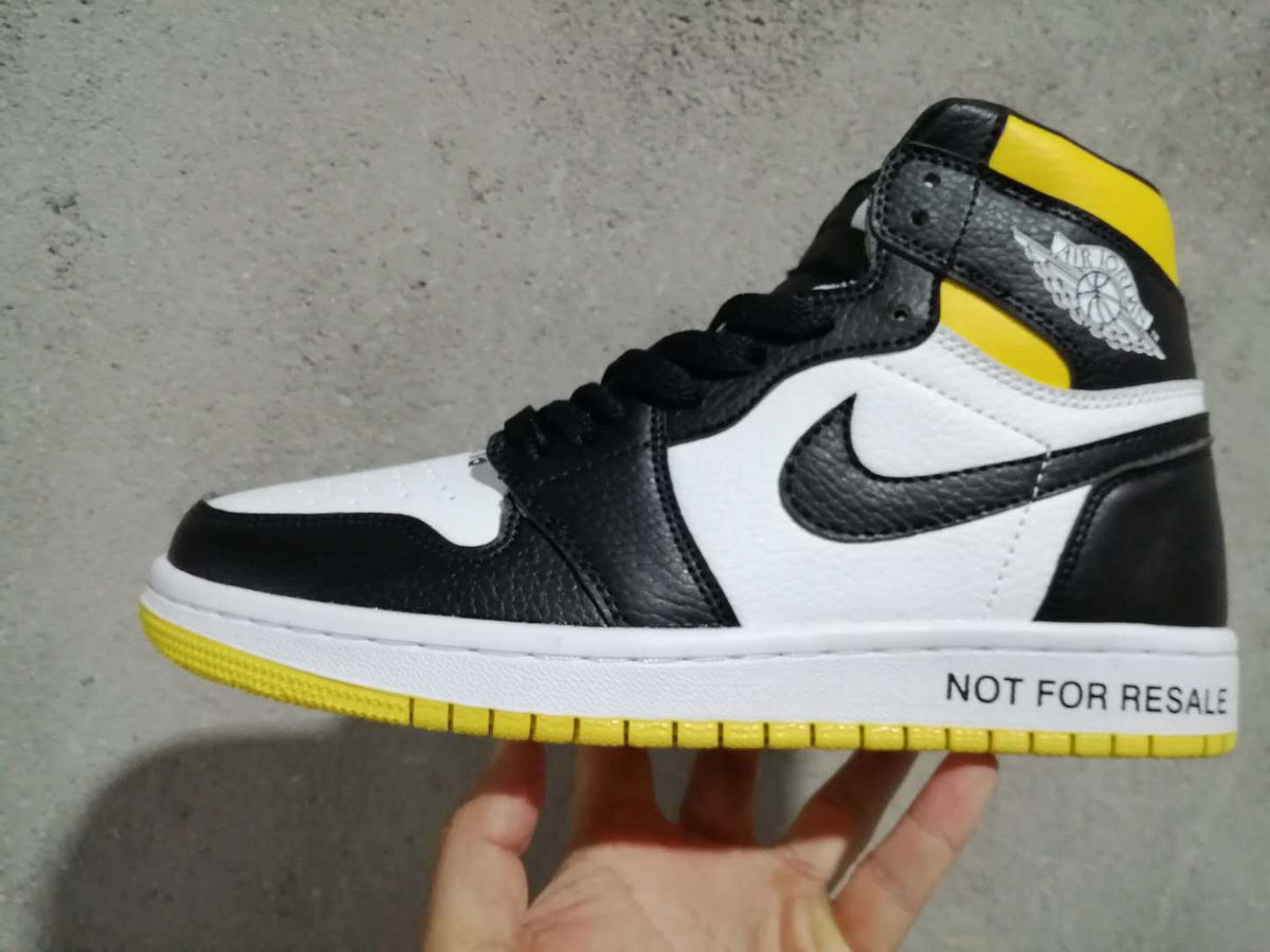 Sneakers, Black Yellow Colorway, Lace Up Design, Casual Gift for Sneaker Fans