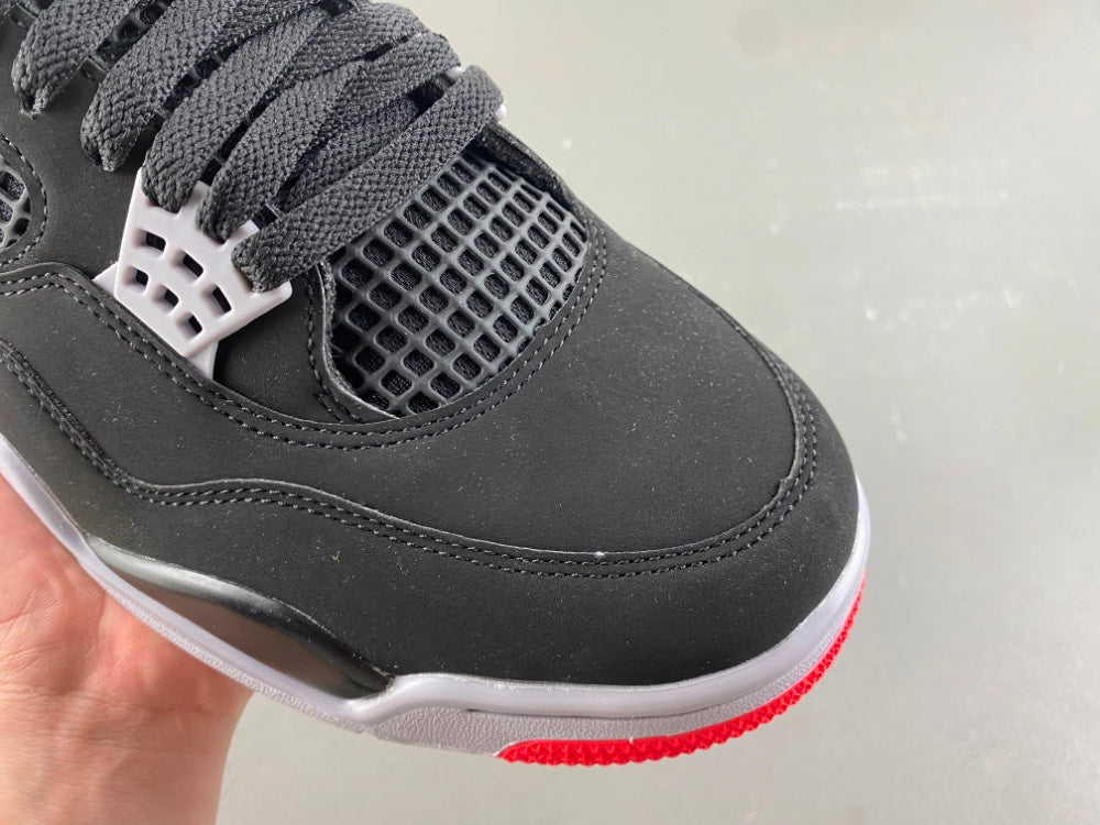 Mid Top Sneakers, Black Red Colorway, Lace Up Design, Casual Gift for Sneaker Fans