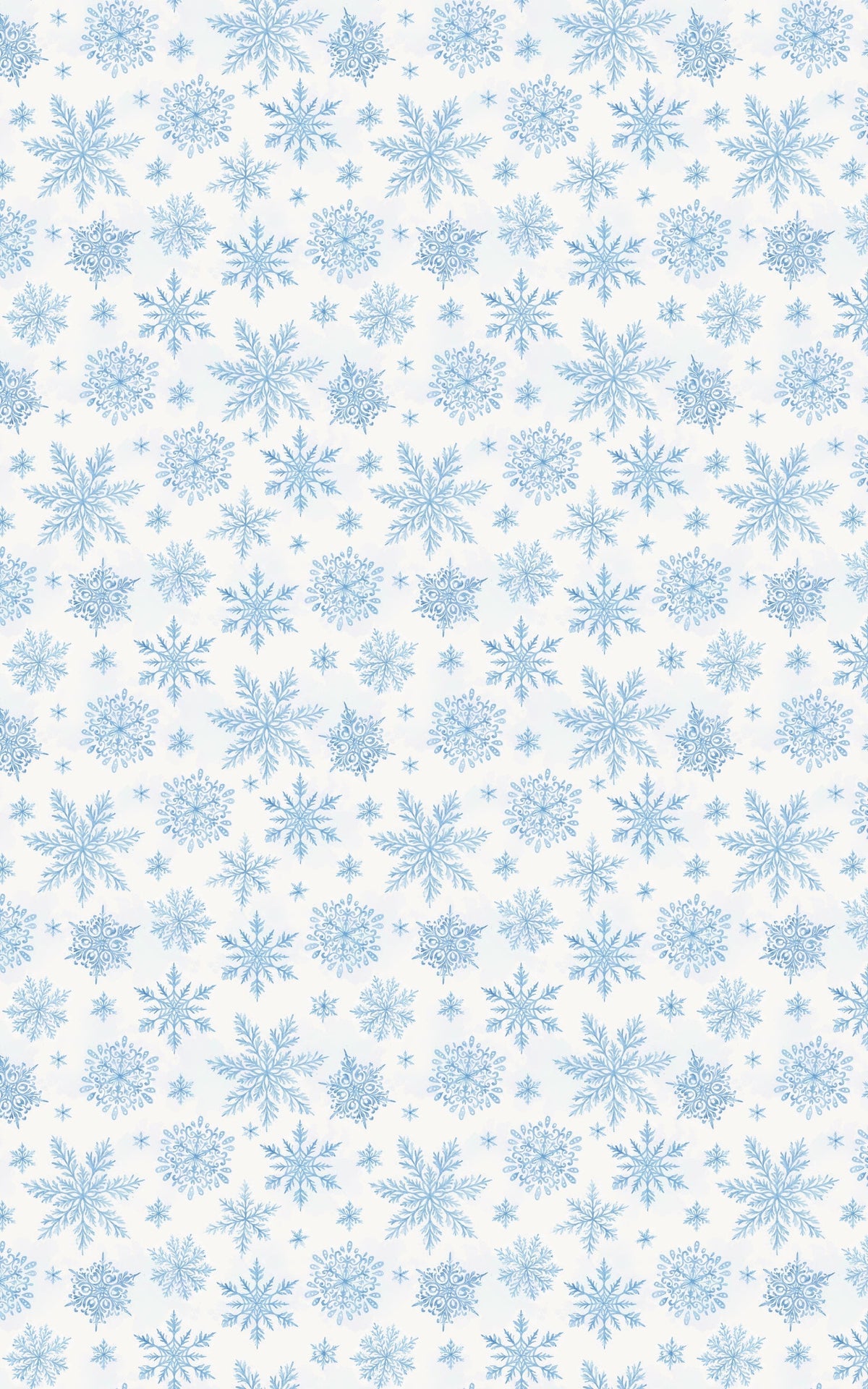 Watercolor Winter Gift Wrap Roll, Snowflake Wrapping Paper, Icy Blue Holiday Wrapping Paper, Christmas Snowflake Gift Wrap Pa