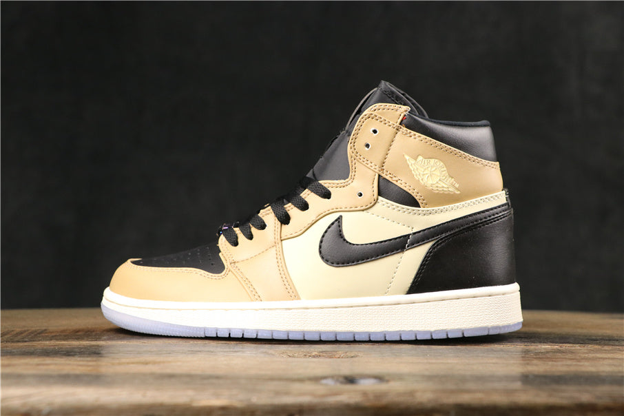 Sneakers, Beige Black Colorway, Lace Up Design, Casual Gift for Sneaker Fans
