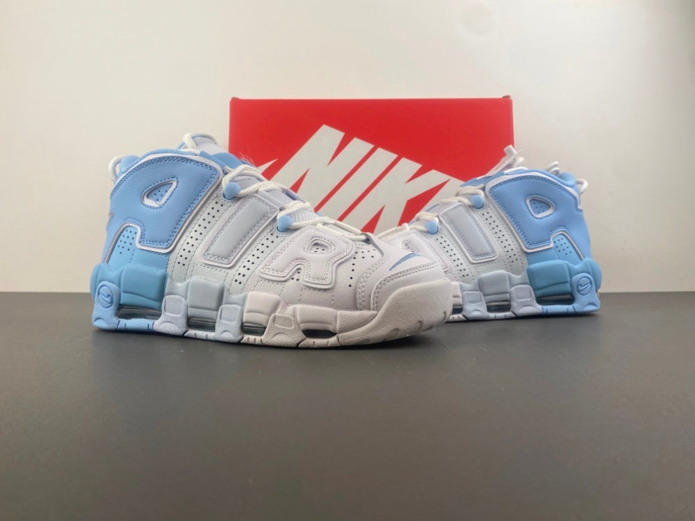 High Top Sneakers, White Blue Colorway, Strap Design, Casual Gift for Sneaker Fans