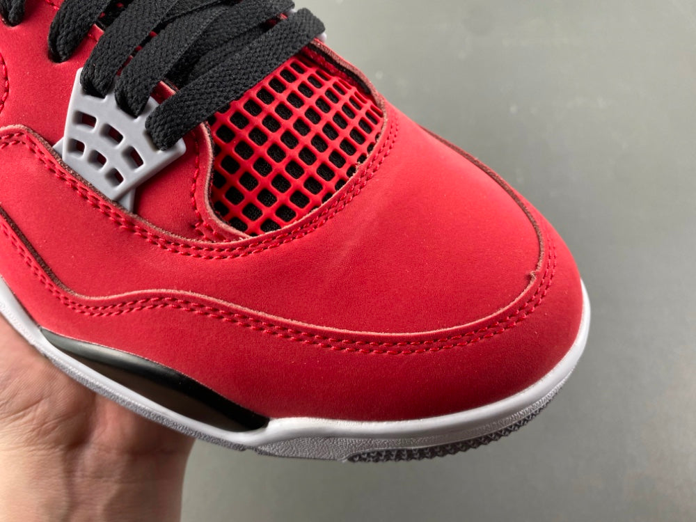 Mid Top Sneakers, Red Black Colorway, Lace Up Design, Casual Gift for Sneaker Fans