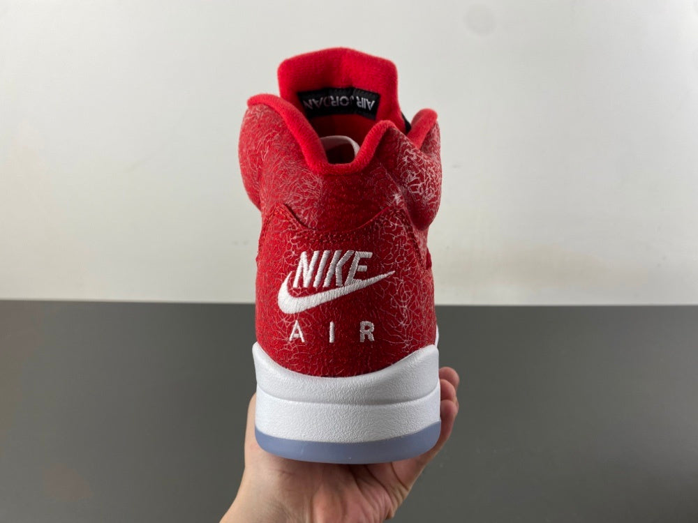 High Top Sneakers, Red Colorway, Lace Up Design, Casual Gift for Sneaker Fans