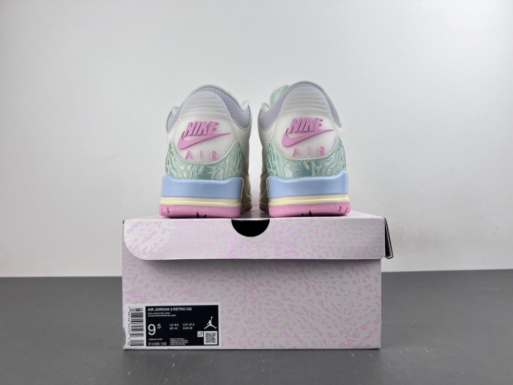 Retro Low Top Sneakers, White Green Pink Colorway, Lace Up Design, Casual Gift for Sneaker Fans