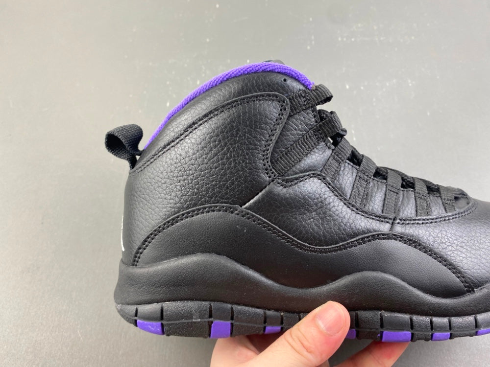 Low Top Sneakers, Black Purple Colorway, Leather Footwear, Lace Up Design, Casual Gift for Sneaker Fans