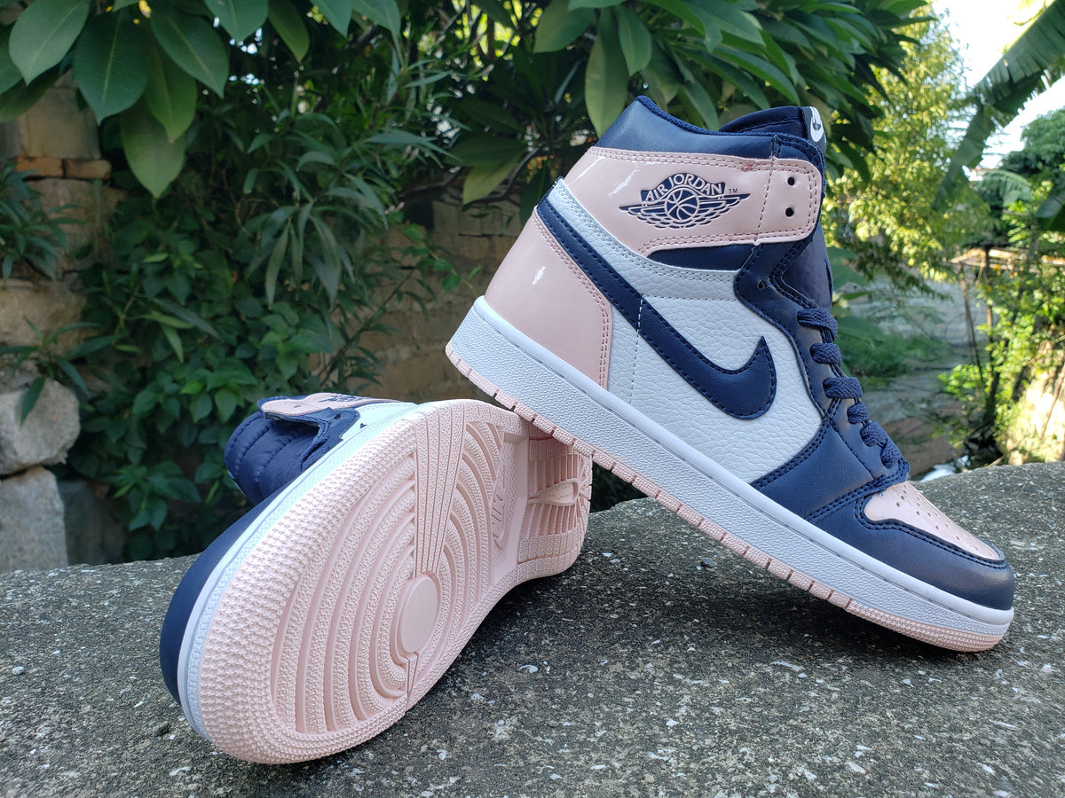 Sneakers, Navy White Colorway, Lace Up Design, Casual Gift for Sneaker Fans