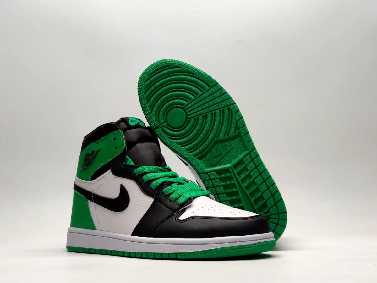 Sneakers, Black Green Colorway, Lace Up Design, Casual Gift for Sneaker Fans