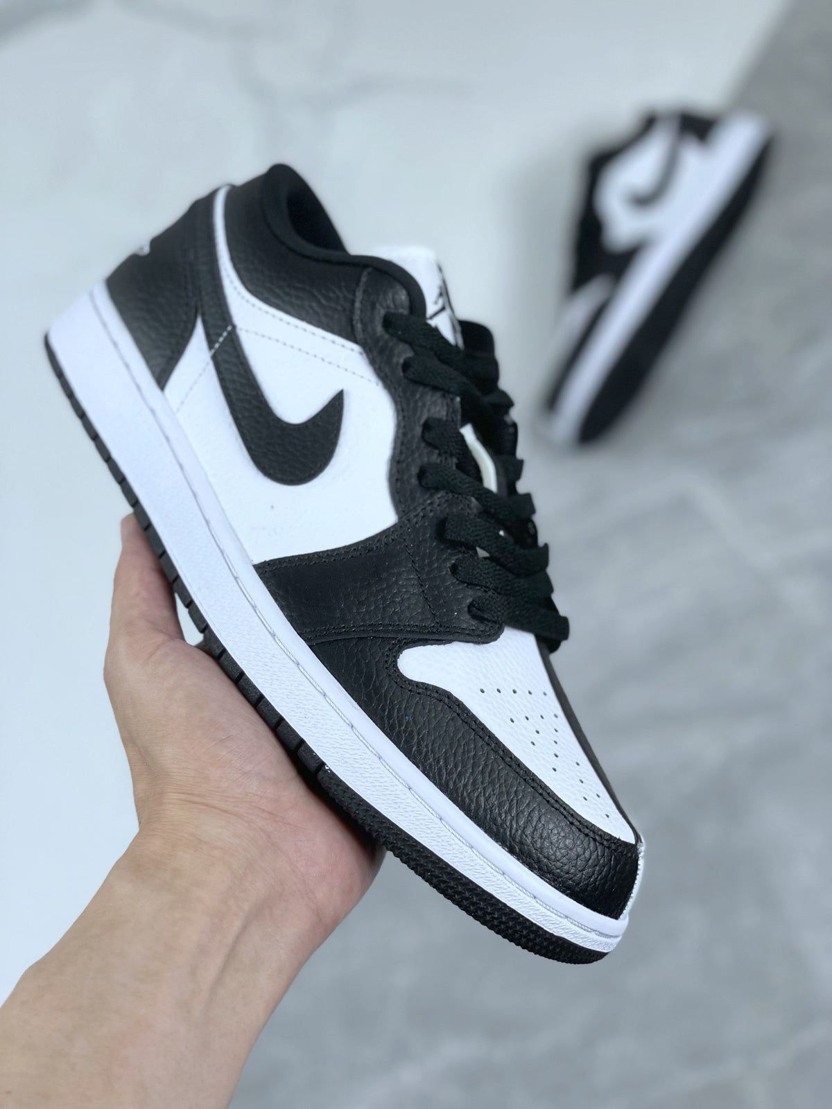 Low Top Sneakers, White Black Colorway, Lace Up Design, Casual Gift for Sneaker Fans