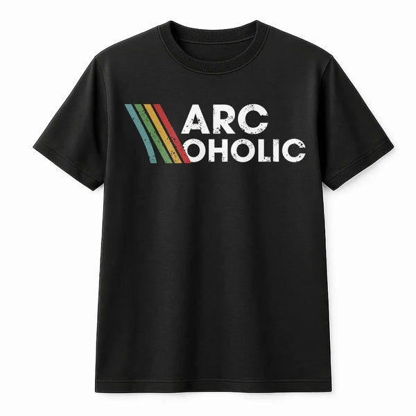 Archoholic T-Shirt | Funny Architect Retro Rainbow Graphic | Premium Soft Cotton | Architecture Student Gift