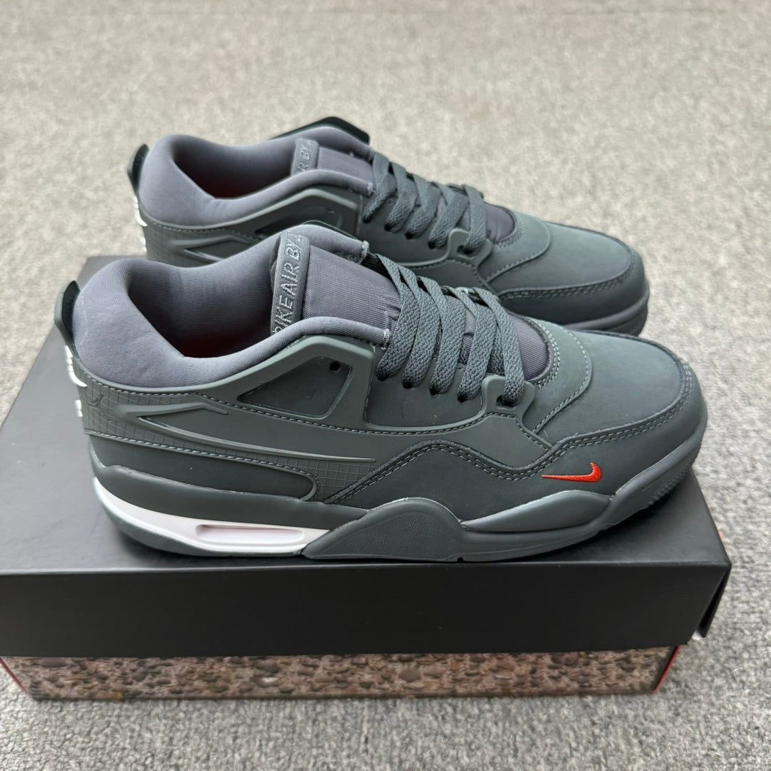 Basketball Shoes, Black Gray Colorway, Lace Up Design, Casual Gift for Shoe Lovers
