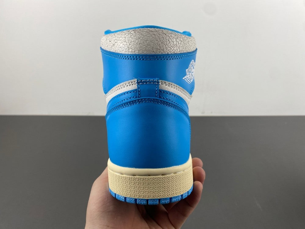 High Top Sneakers, Blue White Colorway, Lace Up Design, Casual Gift for Sneaker Fans