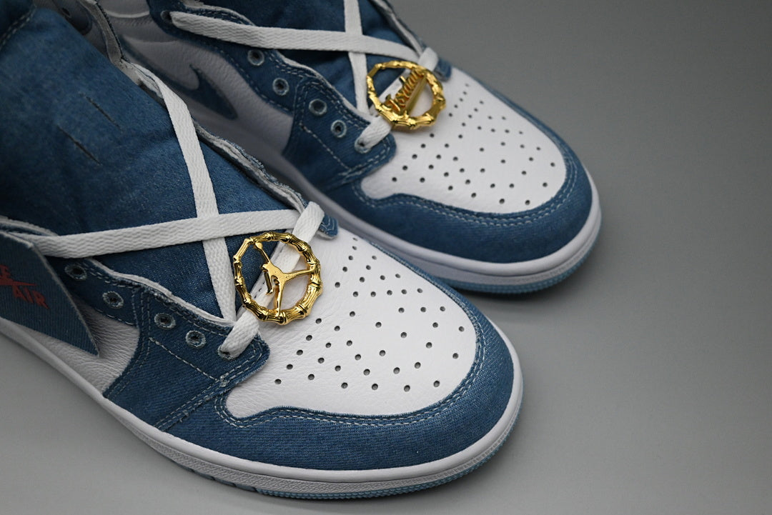 Sneakers, Blue White Colorway, Lace Up Design, Casual Gift for Sneaker Fans