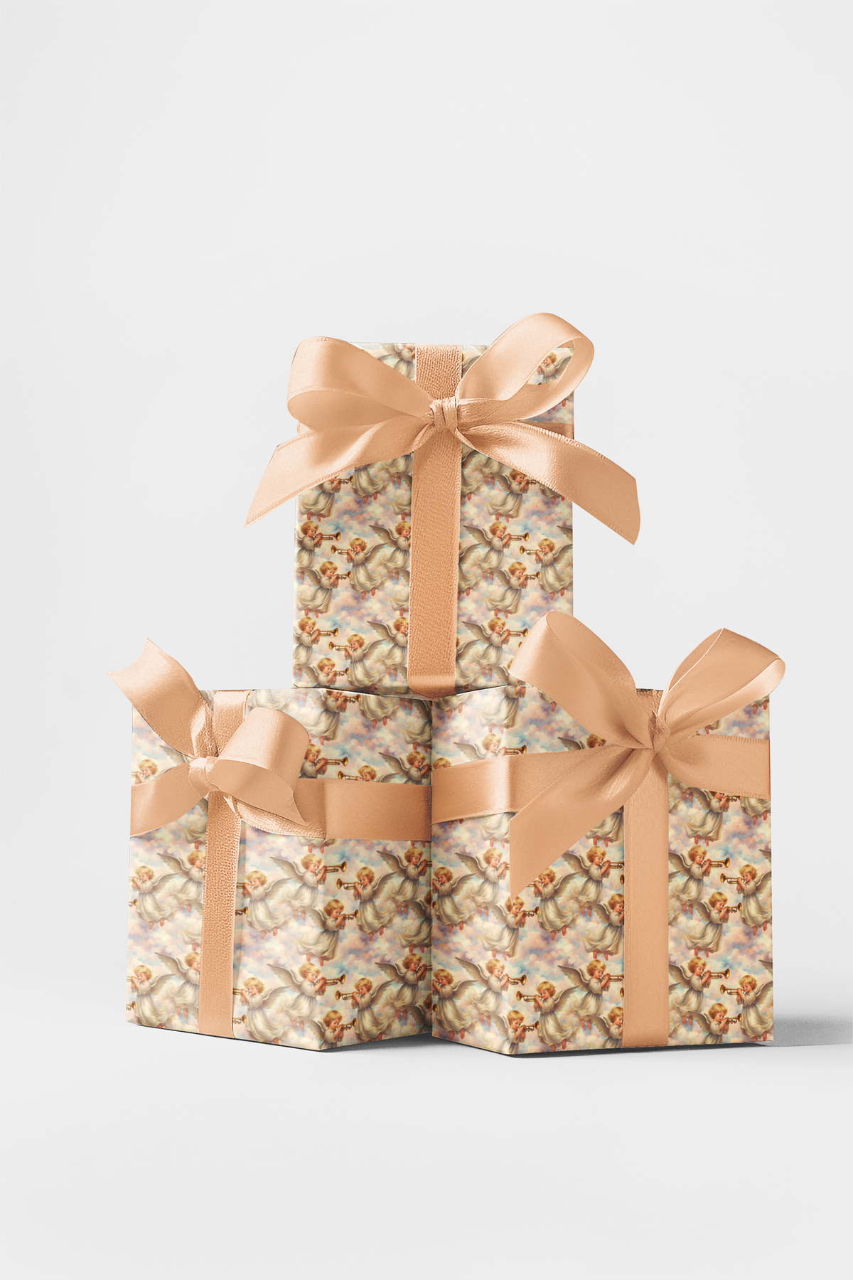 Celestial Angel Christmas Gift Wrap, Angels We Have Heard Wrapping Paper, Religious Holiday Wrapping Paper, Christian Gift Wr