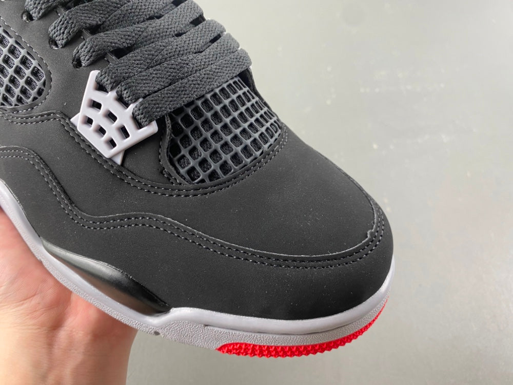 Mid Top Sneakers, Black Red Colorway, Lace Up Design, Casual Gift for Sneaker Fans