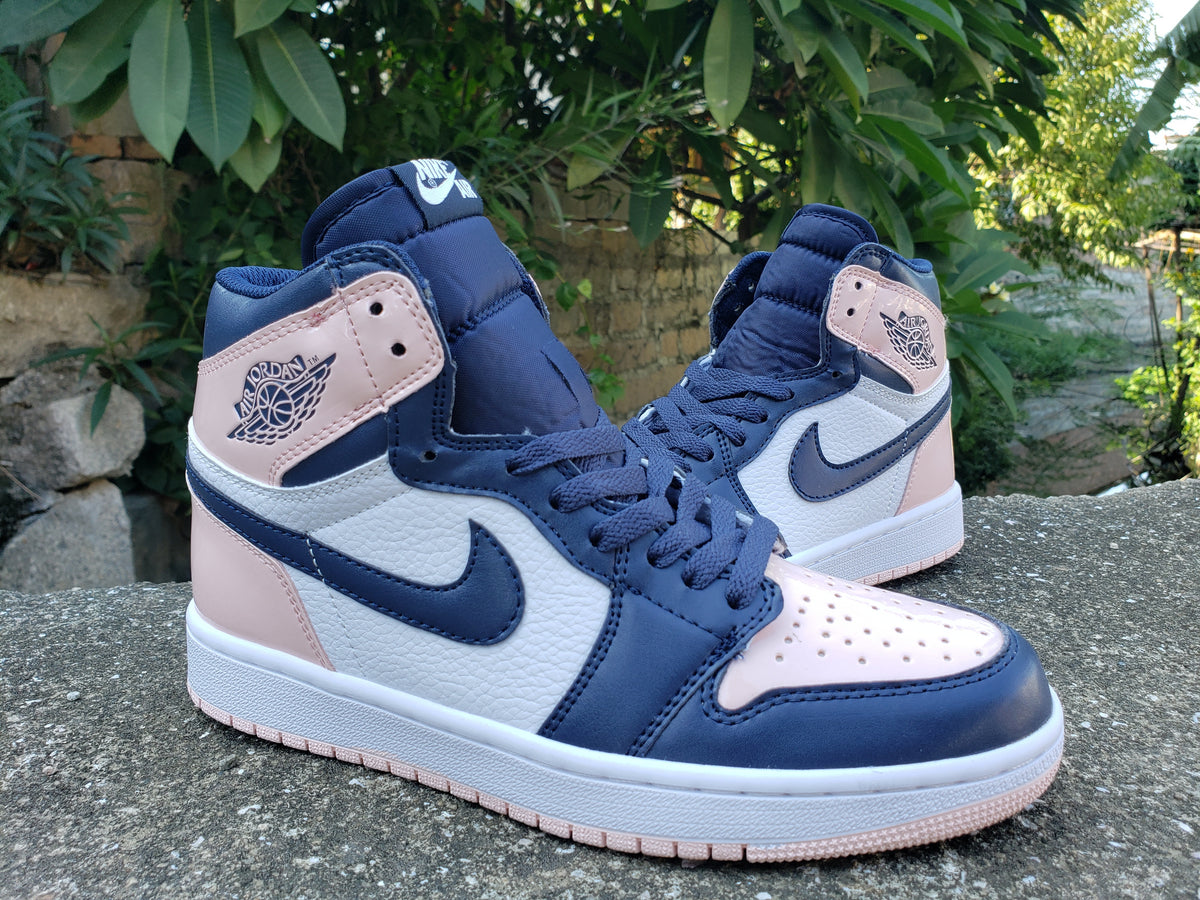 Sneakers, Navy White Colorway, Lace Up Design, Casual Gift for Sneaker Fans