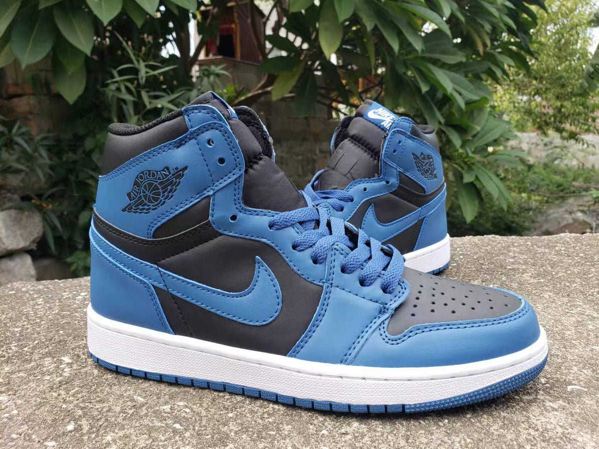 Sneakers, Royal Blue Black Colorway, Lace Up Design, Casual Gift for Sneaker Fans