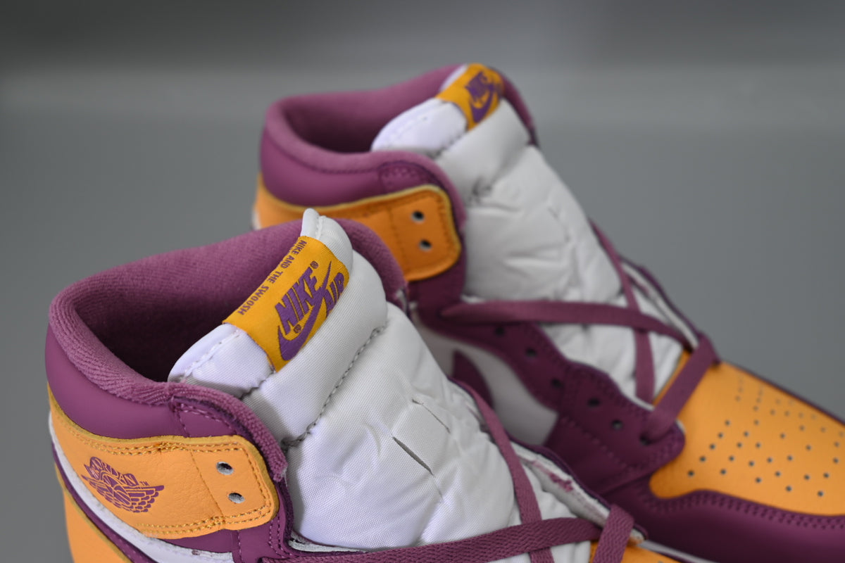 Sneakers, White Purple Gold Colorway, Lace Up Design, Casual Gift for Sneaker Fans