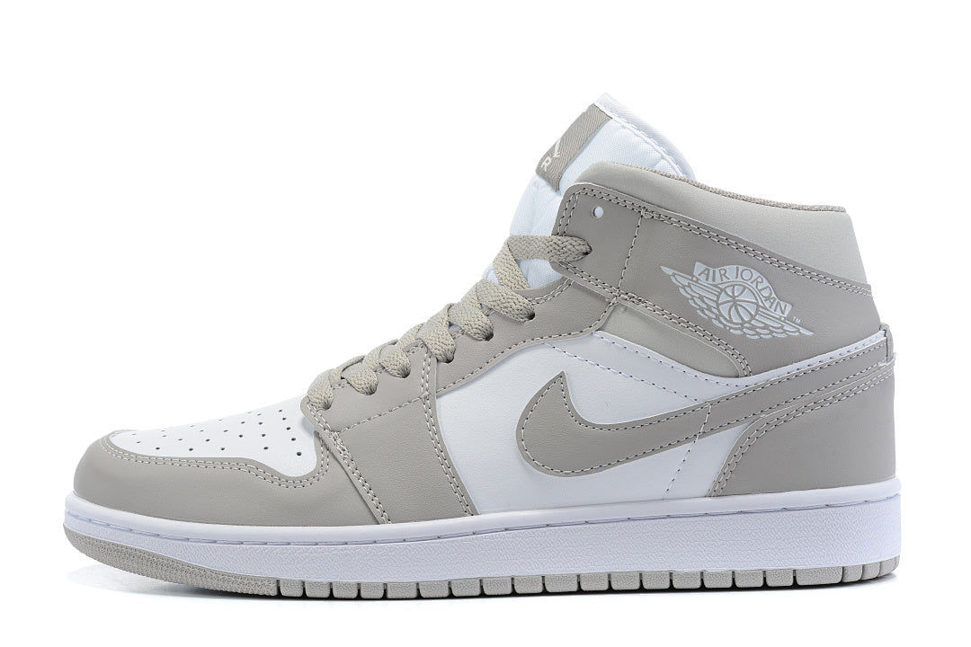 Sneakers, Gray White Colorway, Lace Up Design, Casual Gift for Sneaker Fans