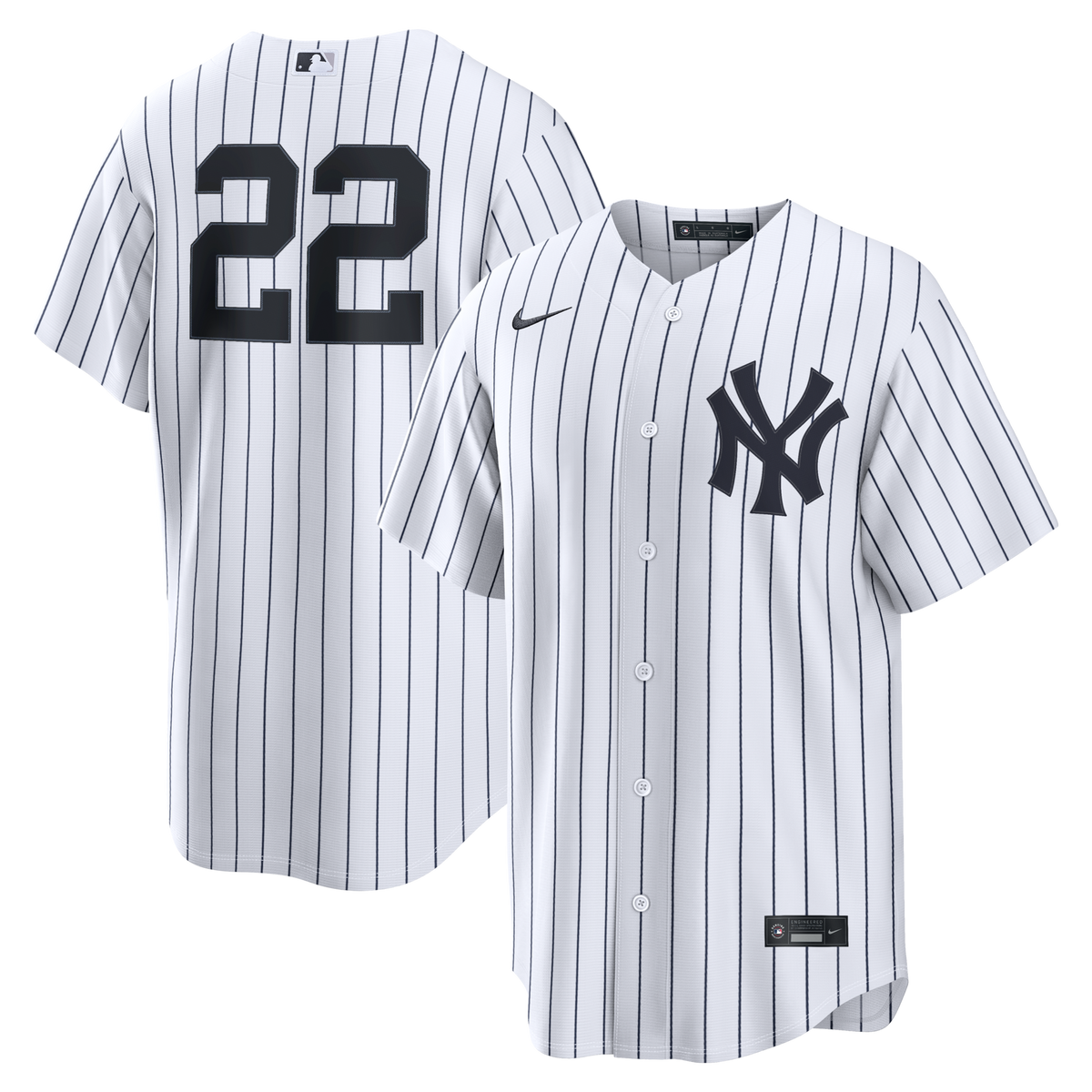 New York Yankees Ben Rice White Home Replica Jersey