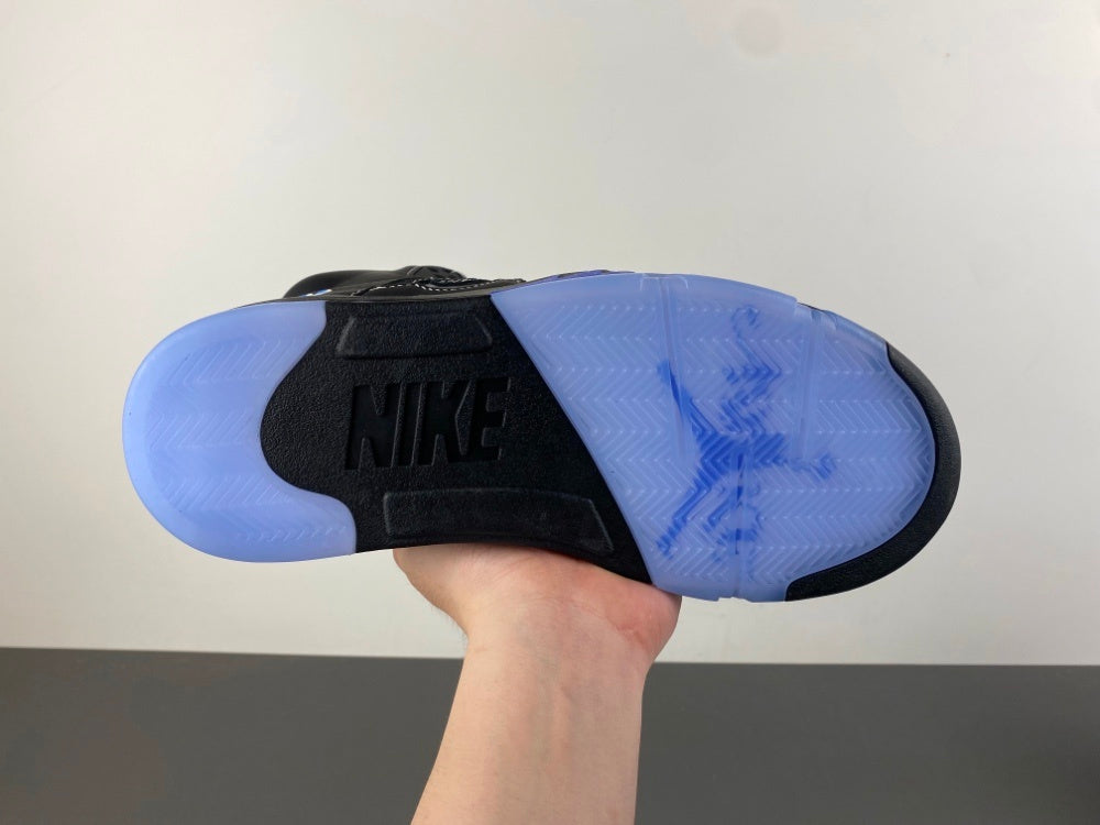 Low Top Sneakers, Blue Black Colorway, Leather Footwear, Lace Up Design, Casual Gift for Sneaker Fans