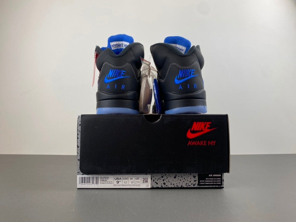 Low Top Sneakers, Blue Black Colorway, Lace Up Design, Casual Gift for Sneaker Fans