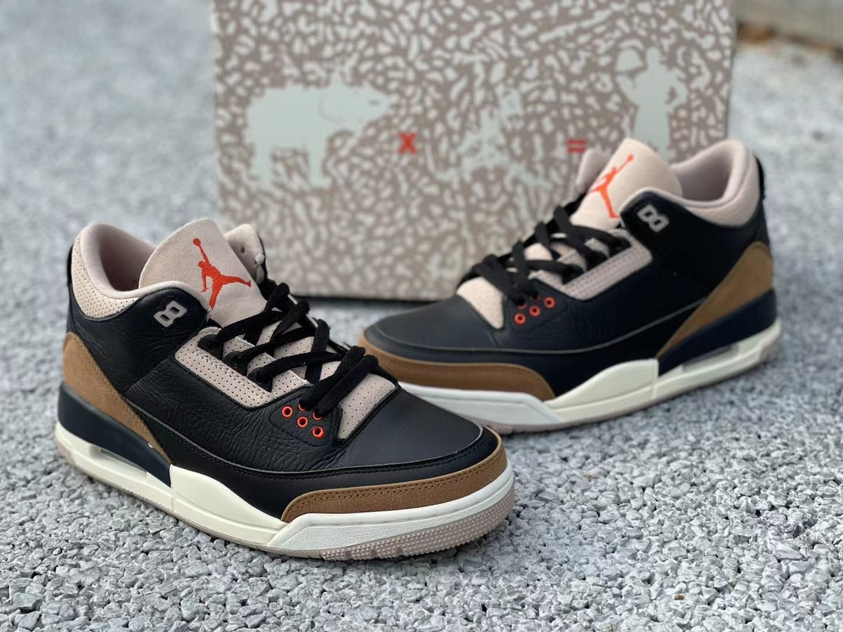Sneakers, Black Brown Colorway, Lace Up Design, Casual Gift for Sneaker Fans
