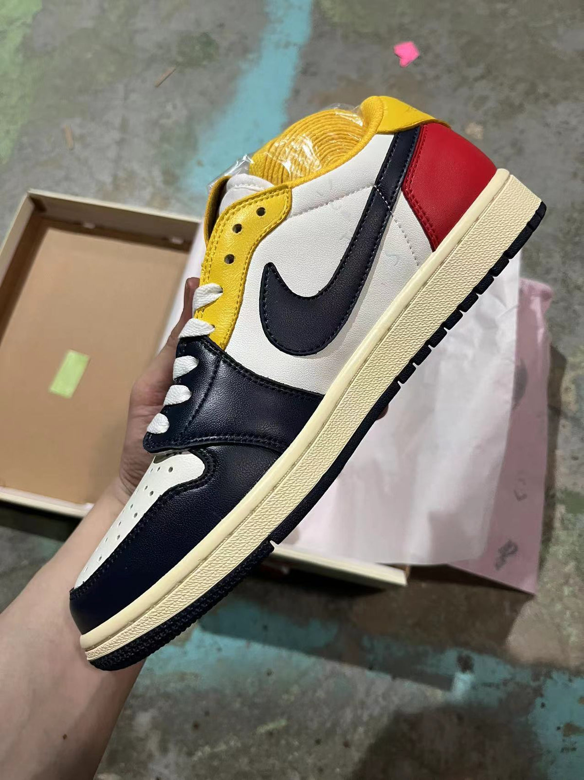 Low Top Sneakers, Multicolor Colorway, Lace Up Design, Casual Gift for Sneaker Fans
