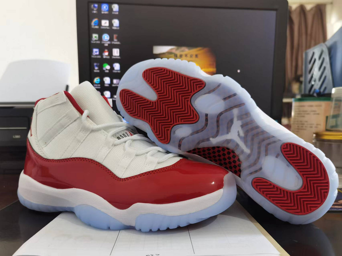 Sneakers, White Red Colorway, Lace Up Design, Casual Gift for Sneaker Fans