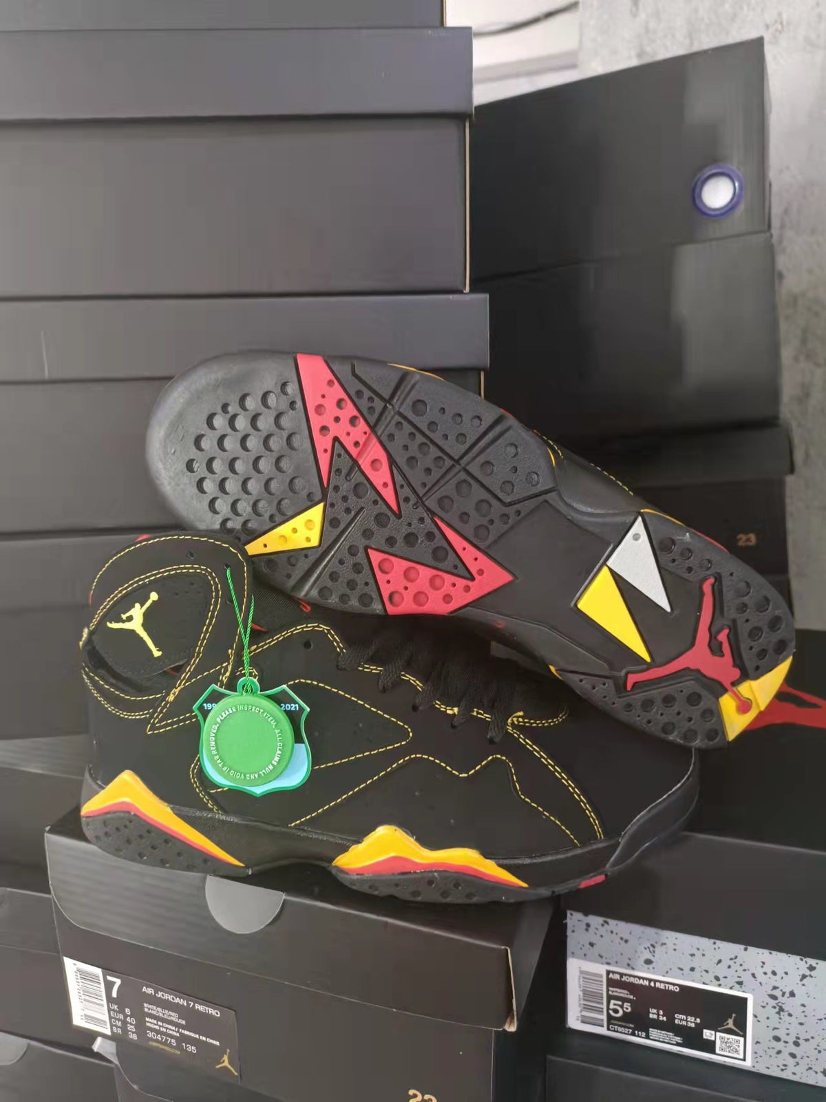 Sneakers, Black Yellow Colorway, Lace Up Design, Casual Gift for Sneaker Fans